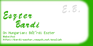 eszter bardi business card